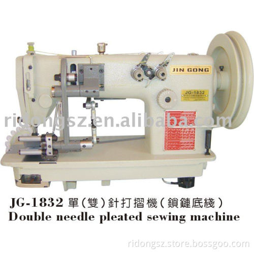 double needle pleated sewing machine